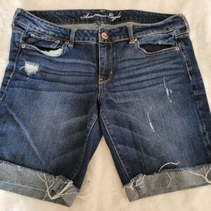 American eagle denim bermuda shorts sz 14